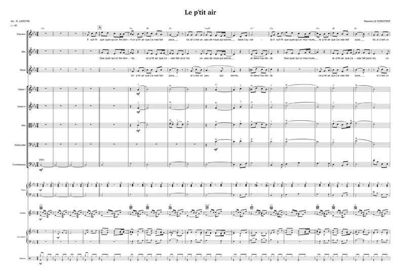 Le P’tit air (chant+orchestre)