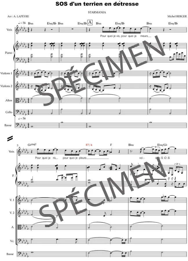 SOS d’un terrien en détresse (chant+quatuor à cordes)