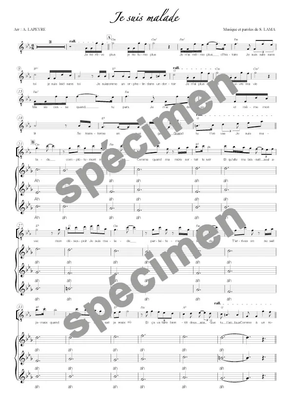 Je suis malade (chant)