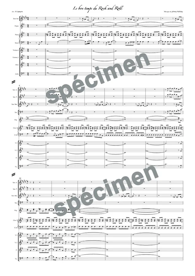 Le bon vieux temps du Rock n’Roll (orchestre et chant)