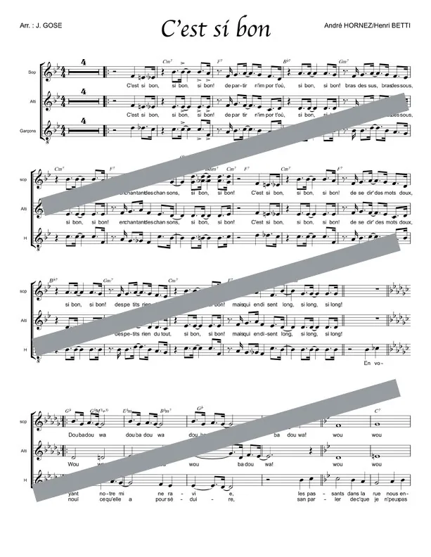 C’est si bon (chant)