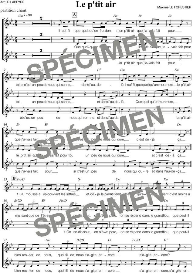 Le P’tit air (chant)