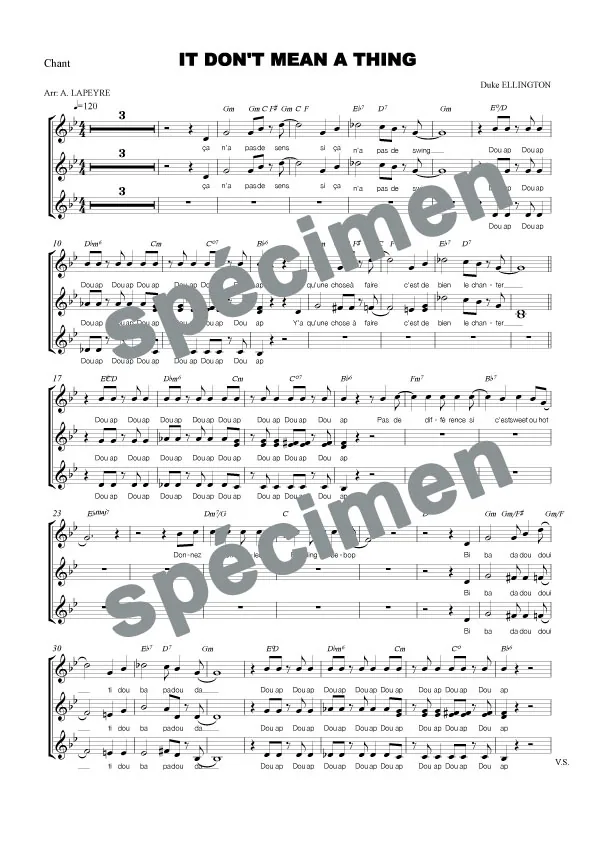 It don’t mean a thing (chant)