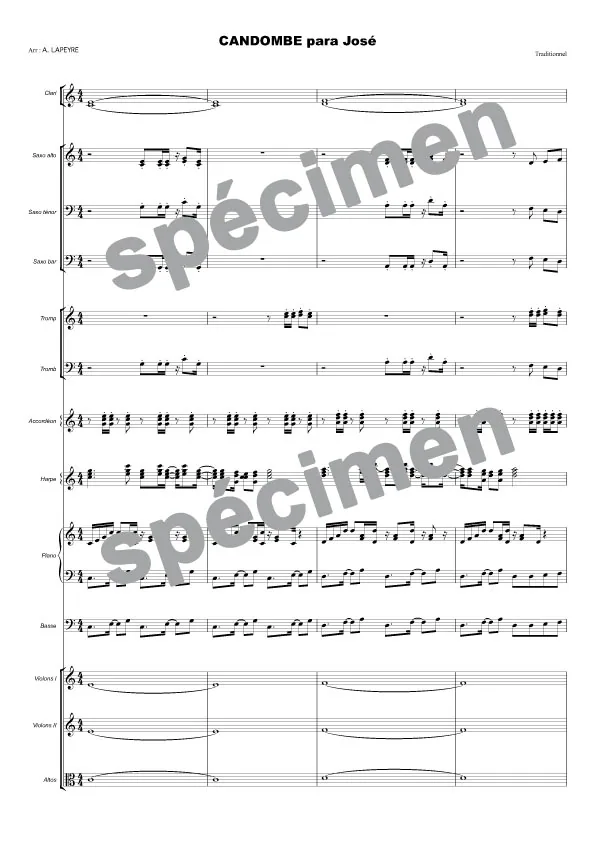 Candombe para José (orchestre et chant)