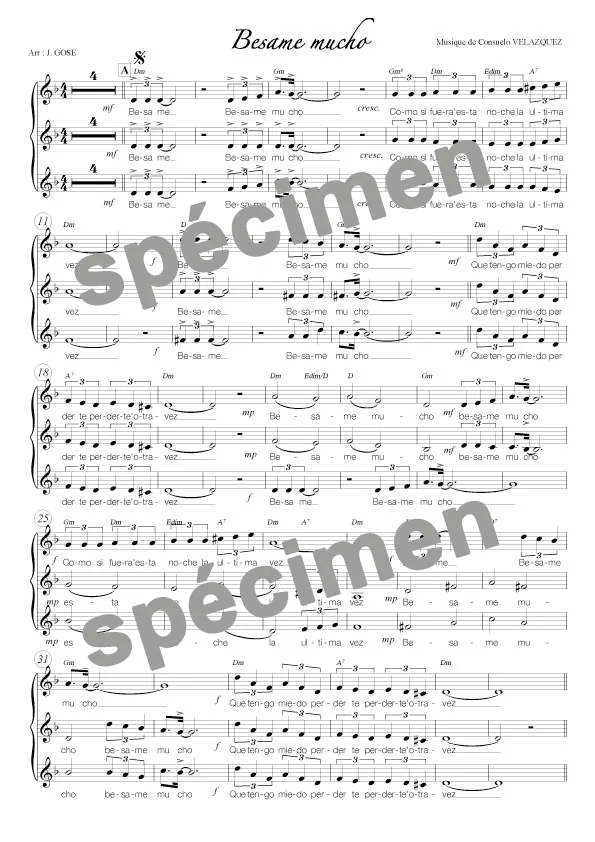 Besame mucho (chant)