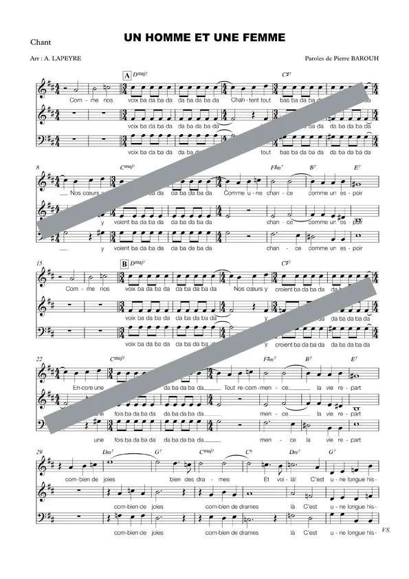 Un homme et une femme (chant)