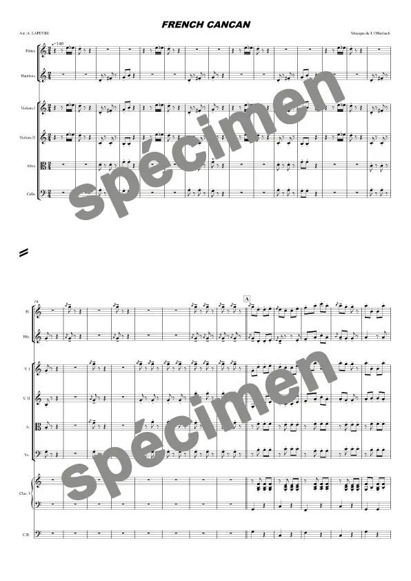 French cancan (orchestre à cordes)