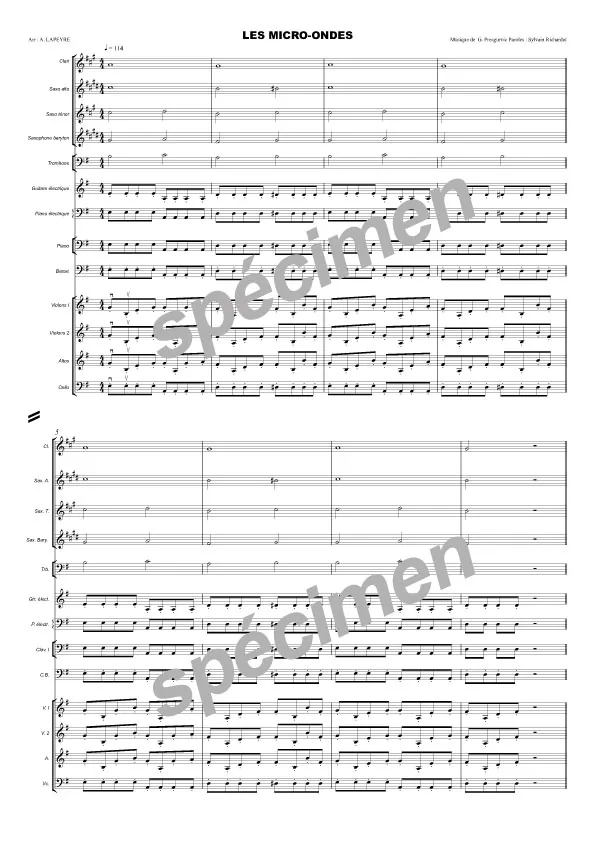 Les micro-ondes (chant et orchestre)