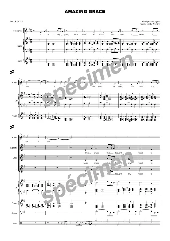 Amazing Grace (chant et orchestre)
