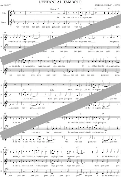 L’enfant au tambour (chant)