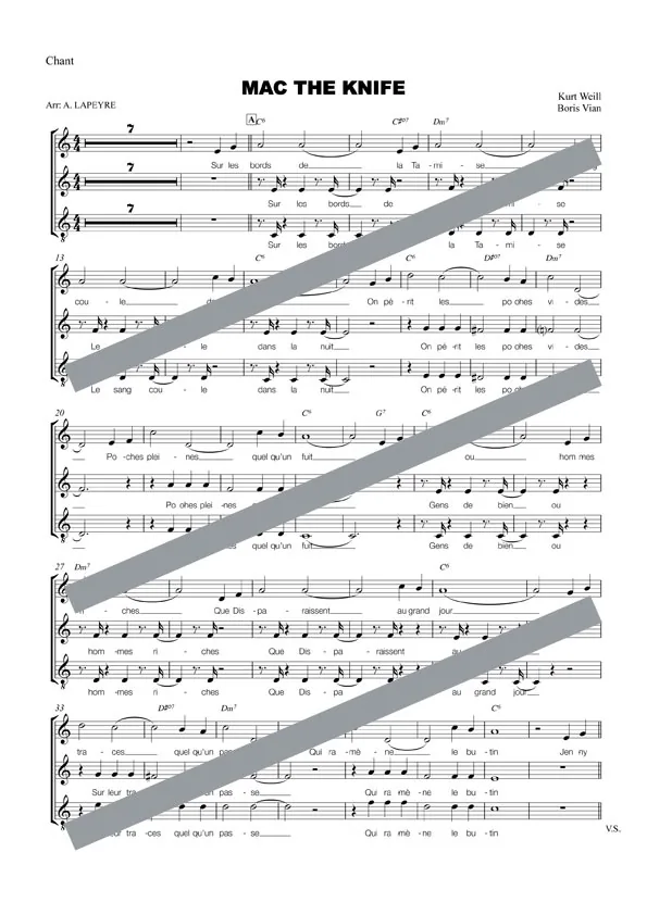 Mack the knife (chant)