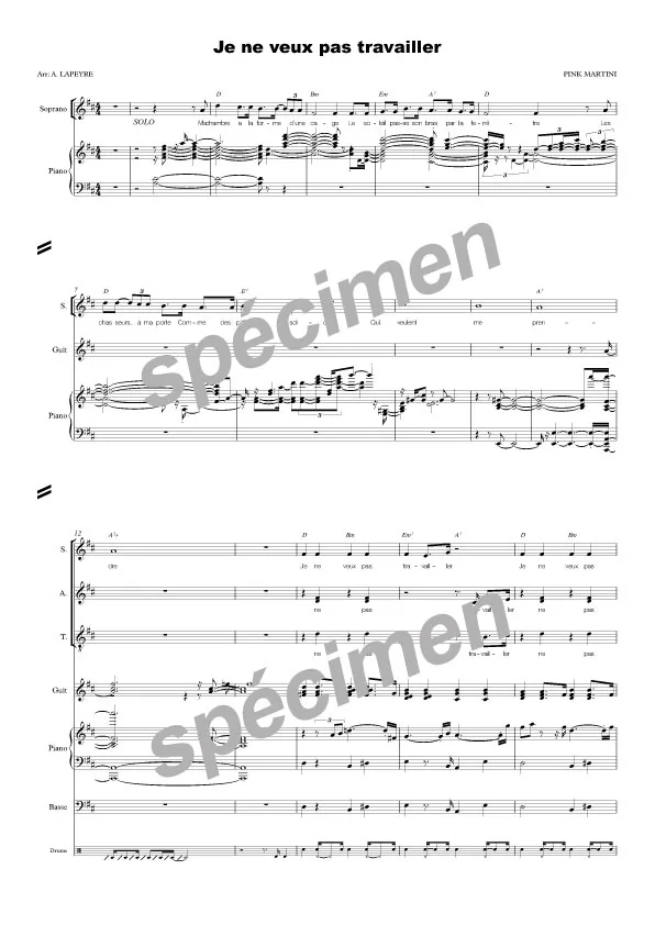 Sympathique (chant et orchestre)