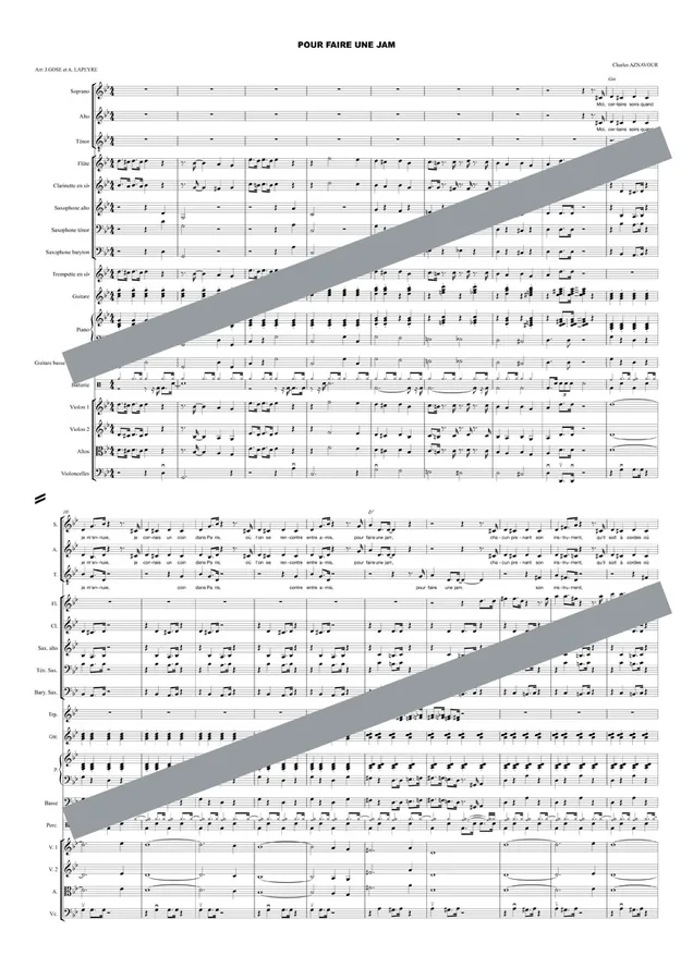 Pour faire une jam (orchestre et chant)