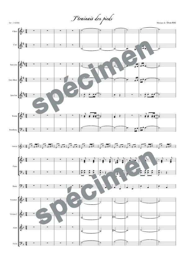 J’ traine des pieds (orchestre et chant)
