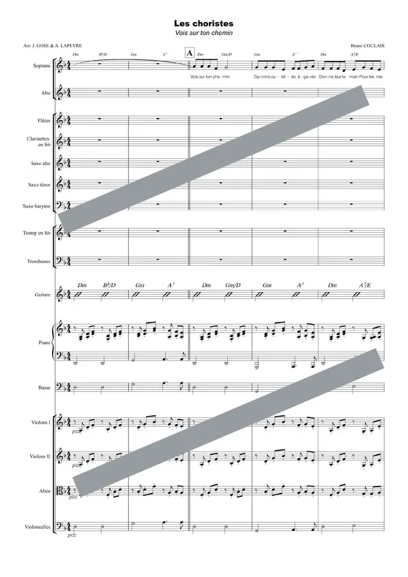 Vois sur ton chemin (orchestre et chant)
