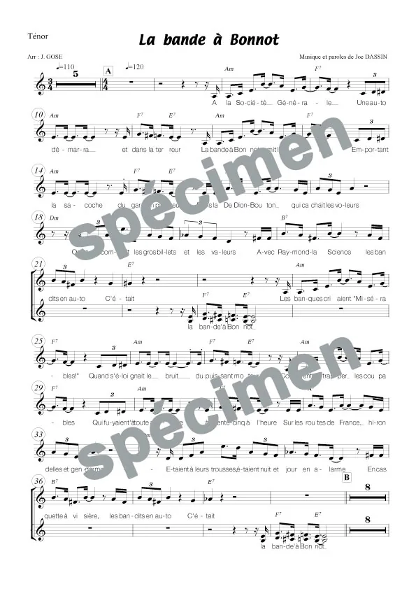 La bande à Bonnot (chant)