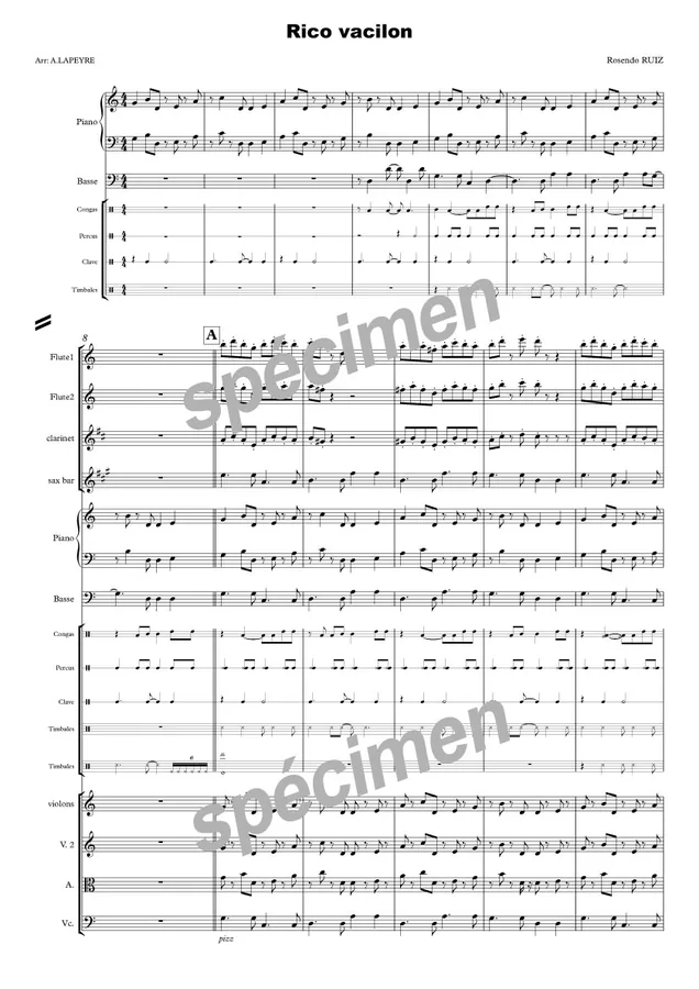 Rico vacilon (chant et orchestre)