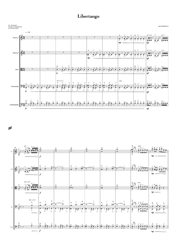 Libertango de PIAZZOLLA (orchestre de chambre)