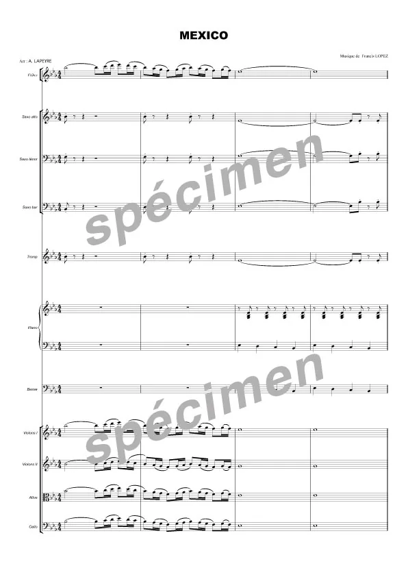 Mexico (chant et orchestre)