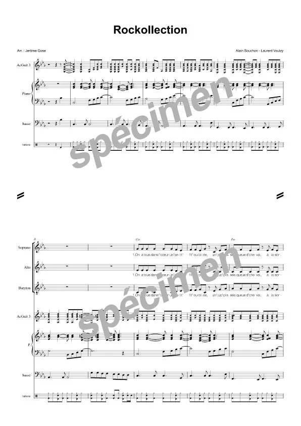 Rock Collection (chant et orchestre)