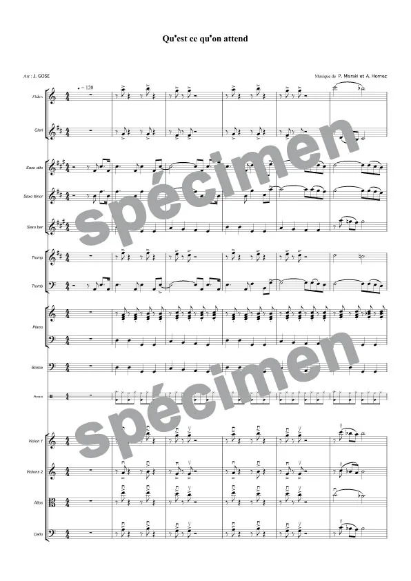 Qu’est ce qu’on attend pour être heureux (orchestre et chant)