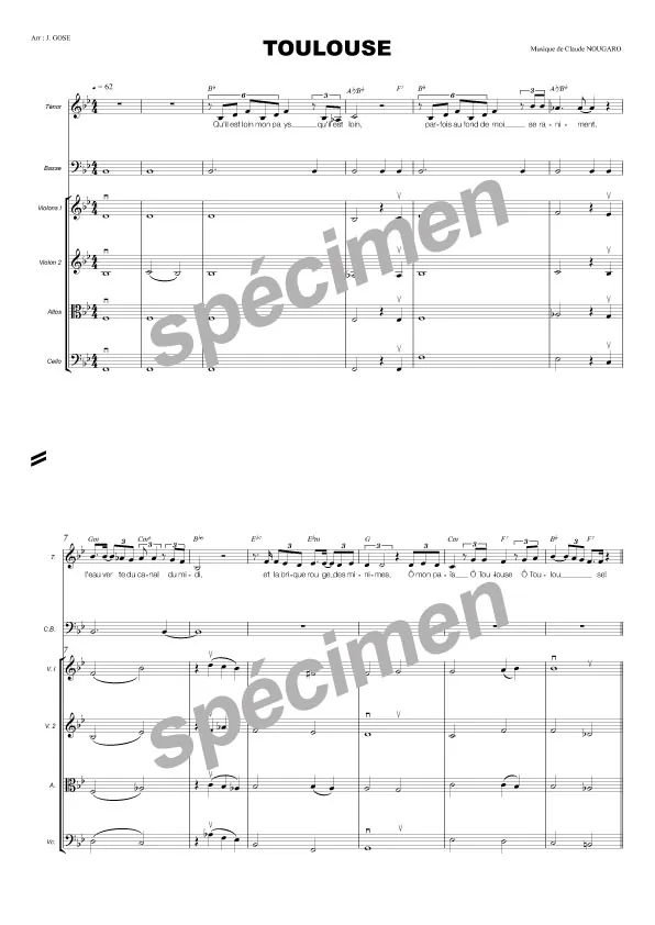 Toulouse (chant et orchestre)