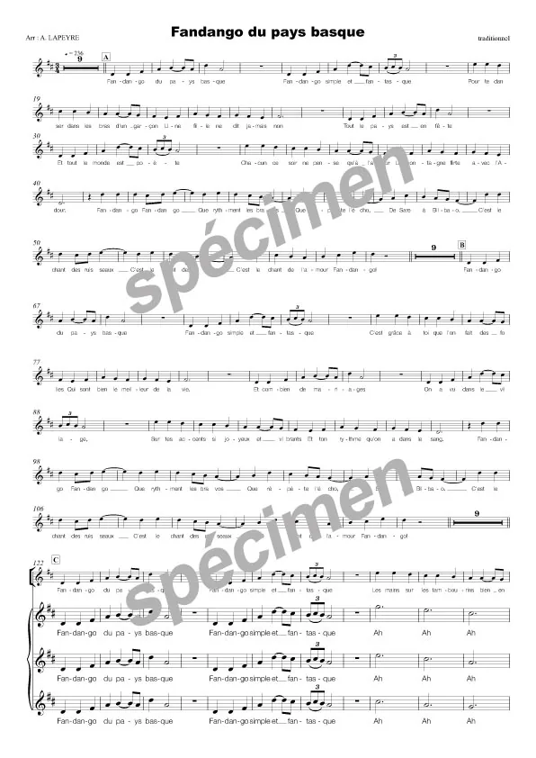 Fandango du Pays Basque (chant)