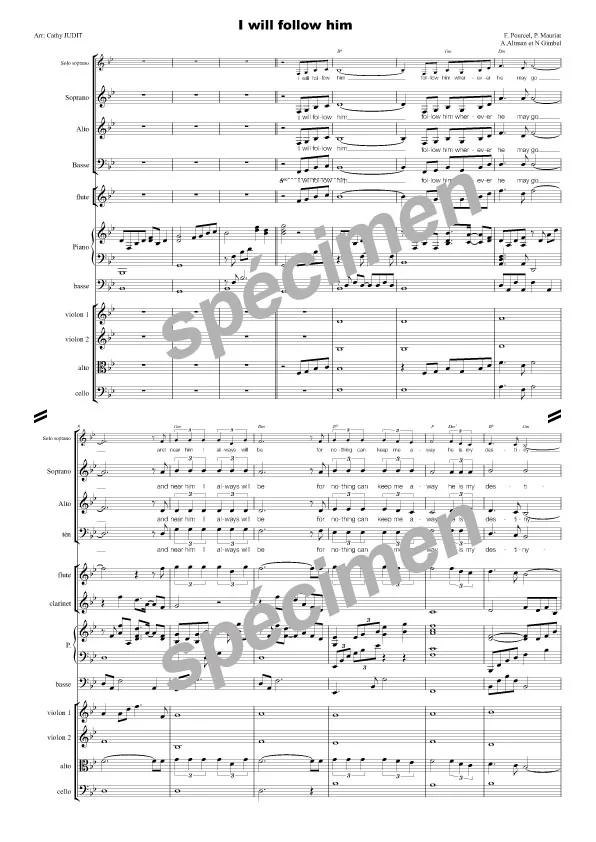 I will follow him (chant et orchestre)