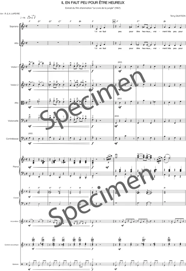 Il en faut peu pour être heureux 2 (chant et orchestre)