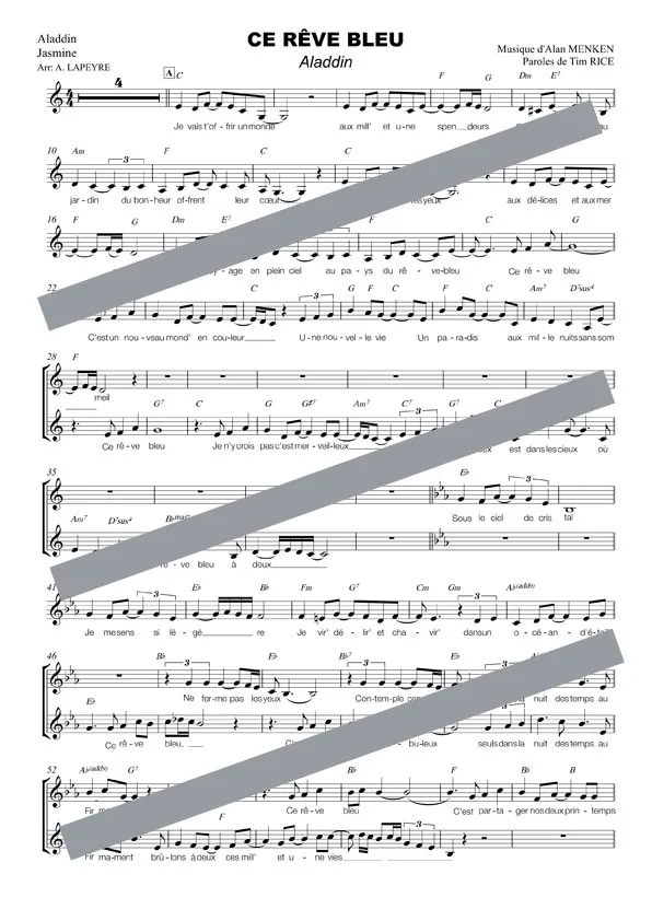 Ce rêve bleu (chant)