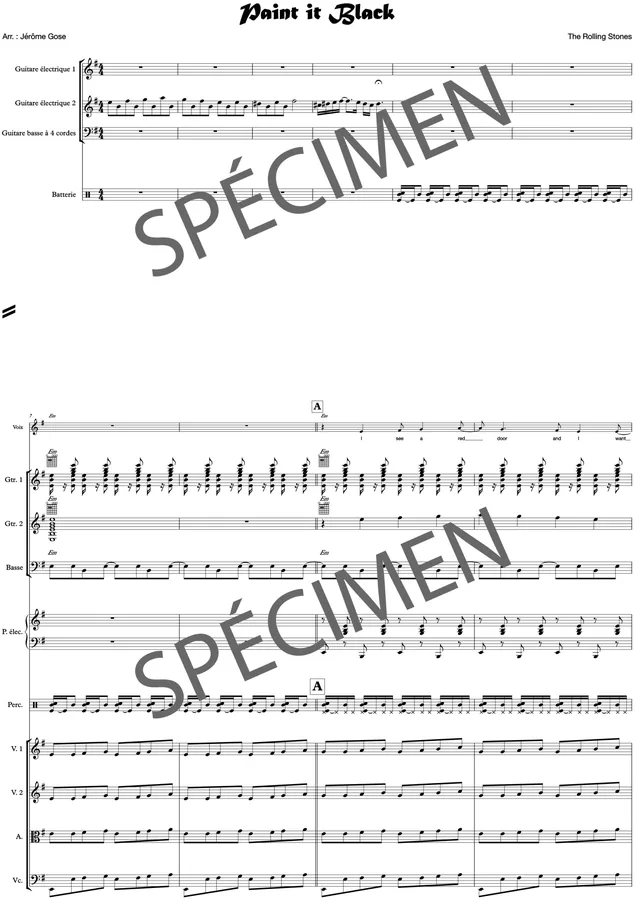 Paint it, black (orchestre et chant)
