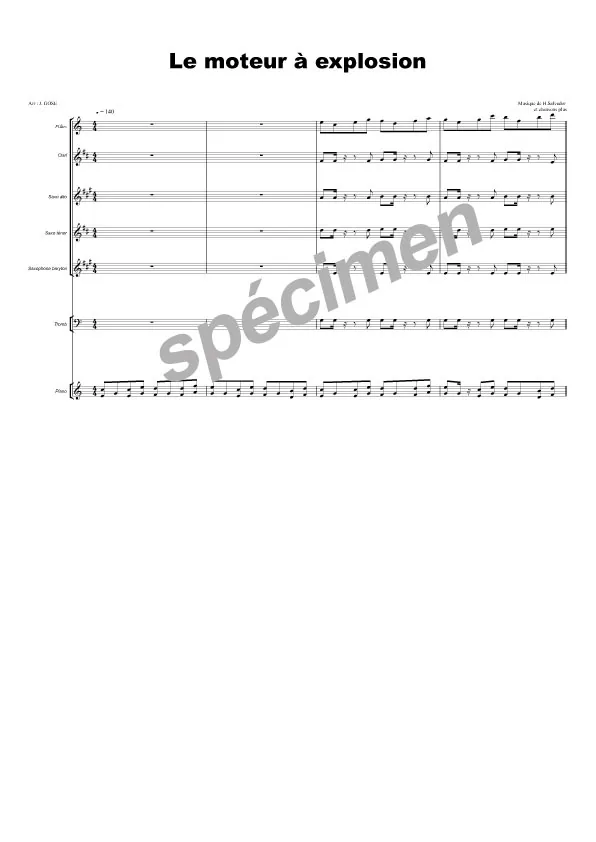 Le moteur à explosion (chant et orchestre)