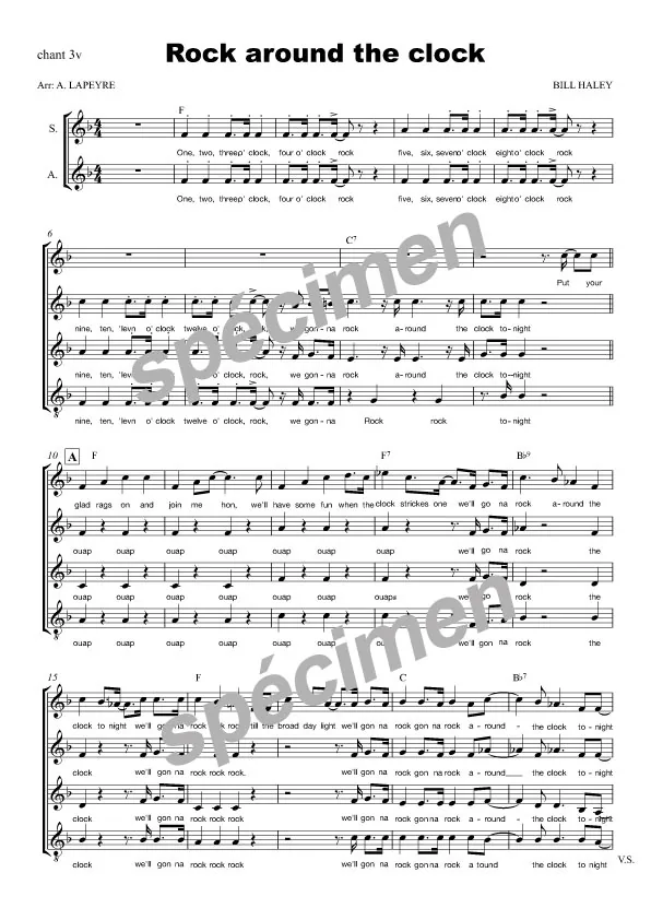 Rock around the clock (chant)