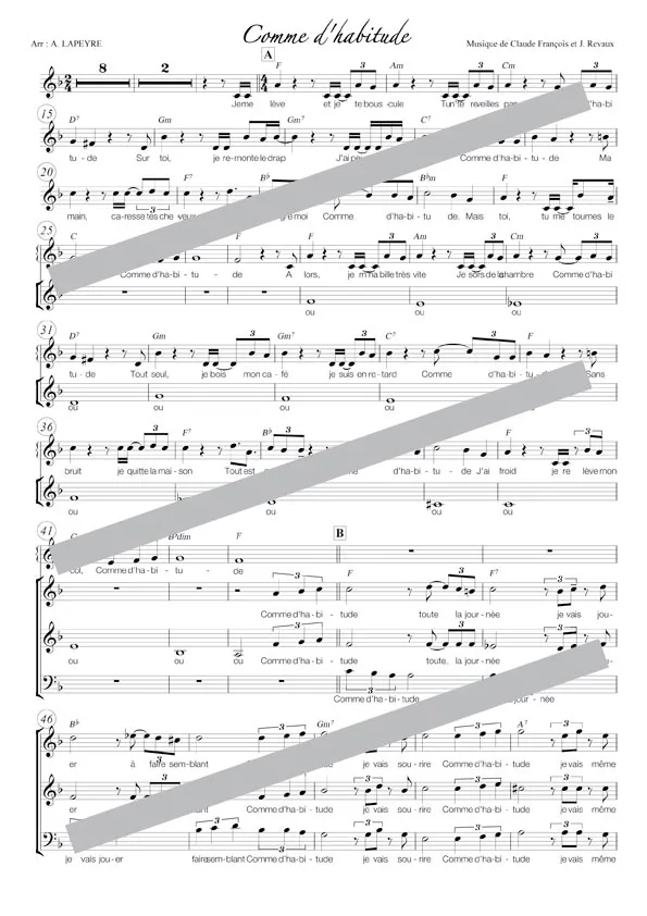 Comme d’habitude (chant)