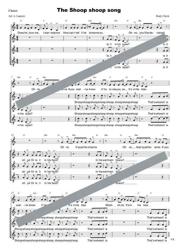 The shoop shoop song (chant)