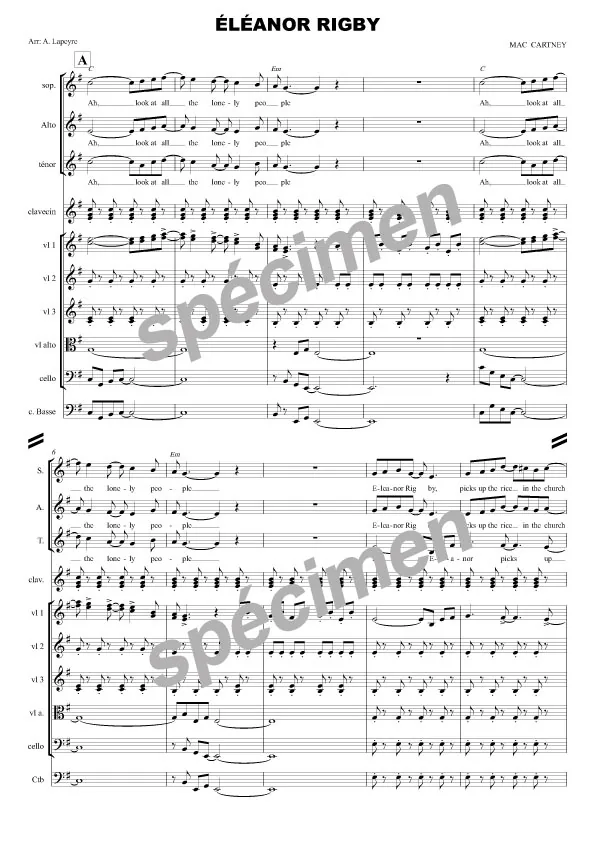 Eleanor Rigby (chant et orchestre)