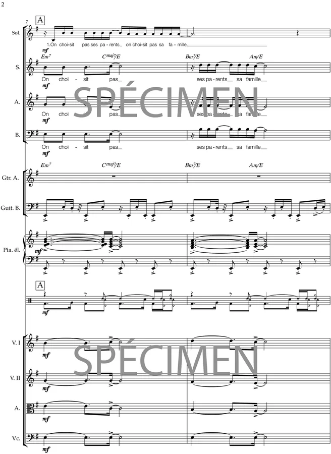 Né quelquepart (chant et orchestre)