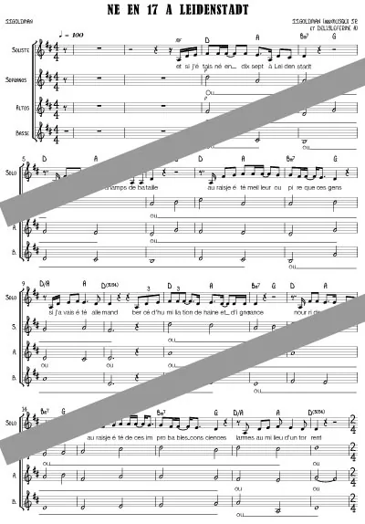 Né en 17 à Leidenstadt (chant)