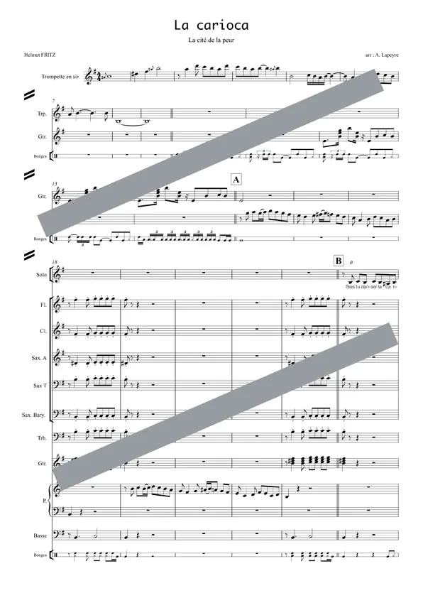 La carioca (orchestre et chant)