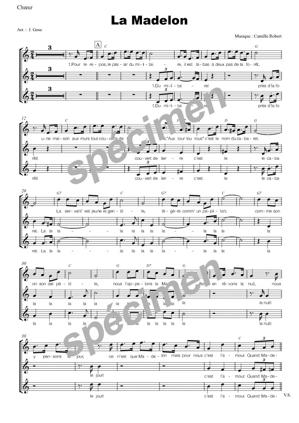 La madelon (chant)