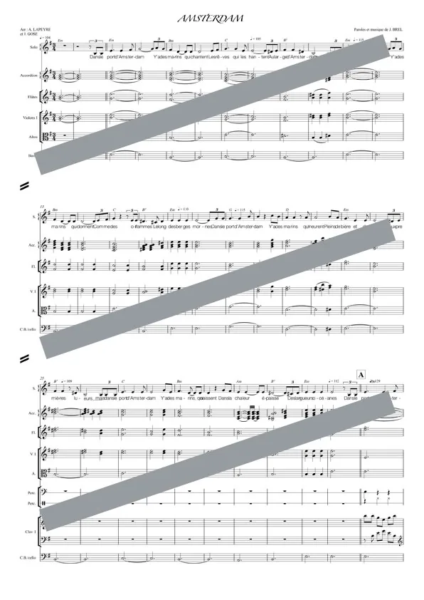 Amsterdam (orchestre et chant)